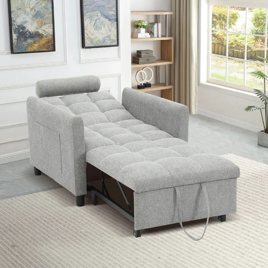 Sofa kursi tunggal multifungsi | kursi sofabed lipat ruang tamu