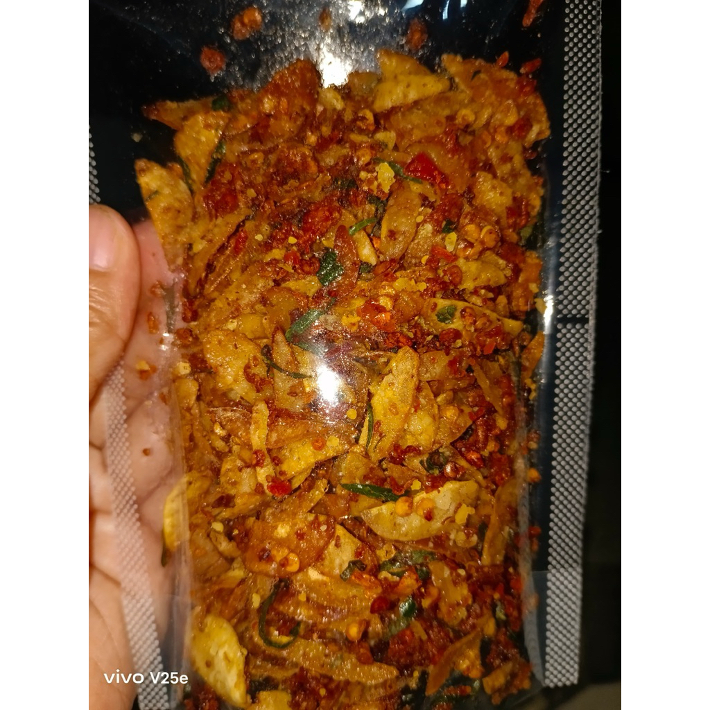 

keripik jengkol kriuk pedas