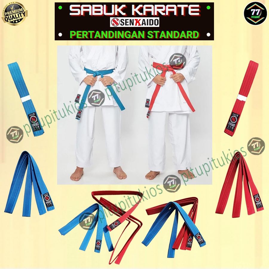 Senkaido Sabuk Warna Karate Gi Do Tegi Kumite Pertandingan Tanding Kejuaraan Standard Standart Warna