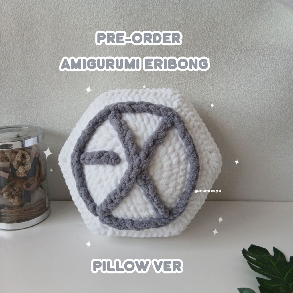 [GURUMIESYU] PRE-ORDER AMIGURUMI ERIBONG PILLOW VER. || Boneka Rajut Fanmade || Inspired by EXO Ligh