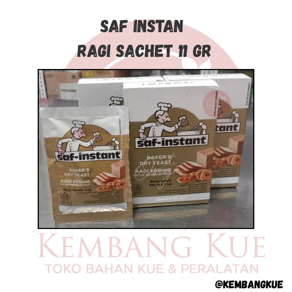 

saf instant/ragi/yeast/fermipan sachet / 1 BOX ISI 4