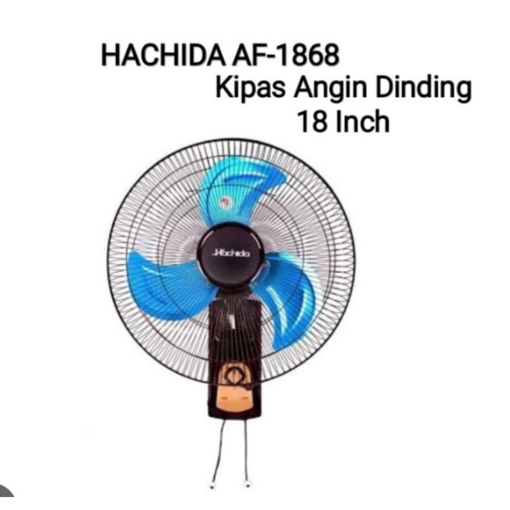 HACHIDA AF 1868 Kipas Angin Dinding Baling Besi 18" inch Angin Tornado