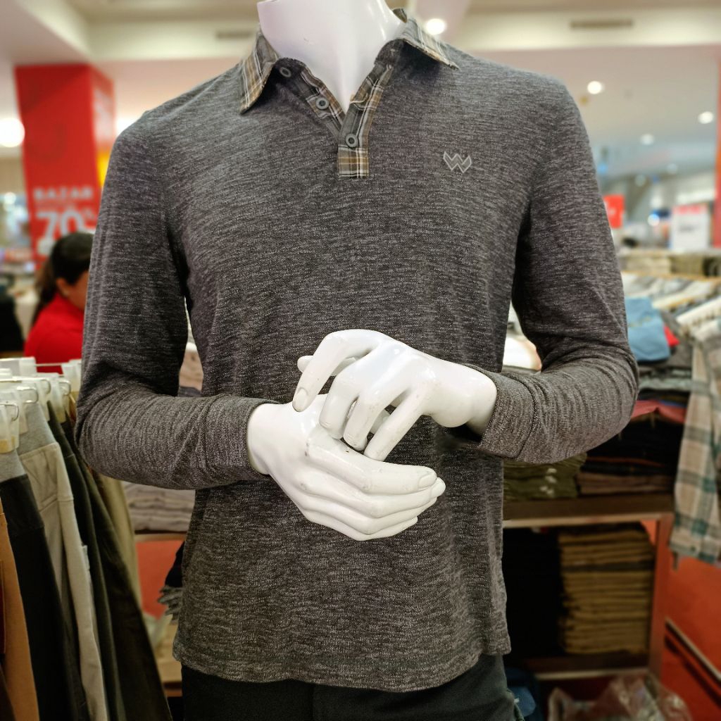 kaos pria watchout lengan panjang