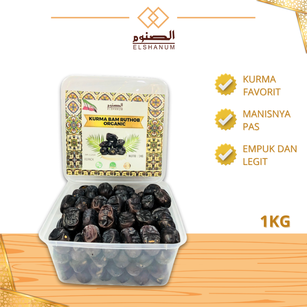 

Kurma Bam Anggur Iran 1kg, Empuk Lembut Manis Nya Pas, Oleh-Oleh Haji Dan Umroh, Shabani Store