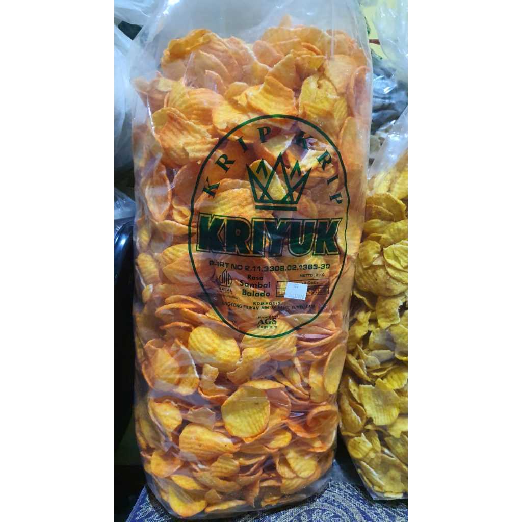 

[RFSNACKS] (EXP JANUARI 2026) camilan snack Keripik Singkong Kriyuk Rasa Sambal Balado gurih renyah kriuk ready stock