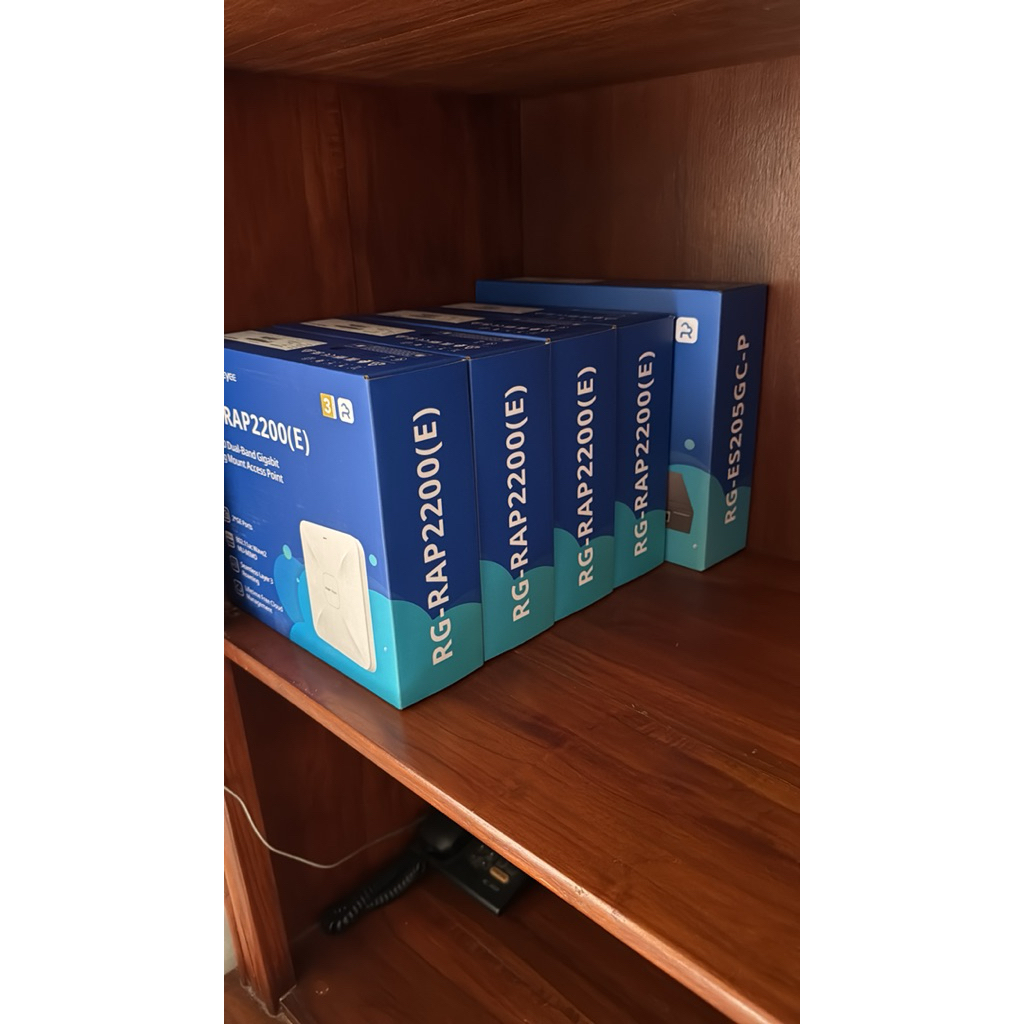 Paket Router Ceiling Ruijie Reyee RG-RAP2200(E) RG-ES205GC-P