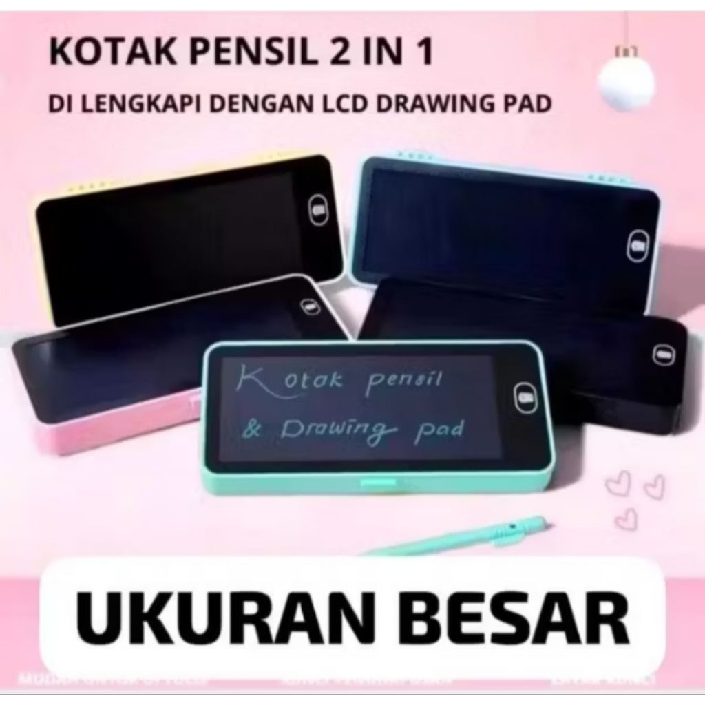 

KOTAK PENSIL LCD DRAWING / KOTAK PENSIL LCD DRAWING UKURAN BESAR / KOTAK PENSIL LCD 2 IN 1 / KOTAK PENSIL + LCD DRAWING / KOTAK PENSIL LCD