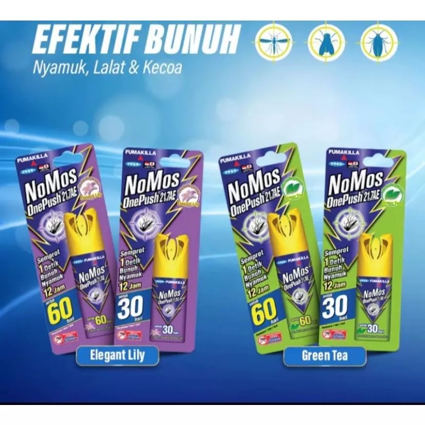 NoMos Obat Nyamuk One Push (30Hari, 60hari)