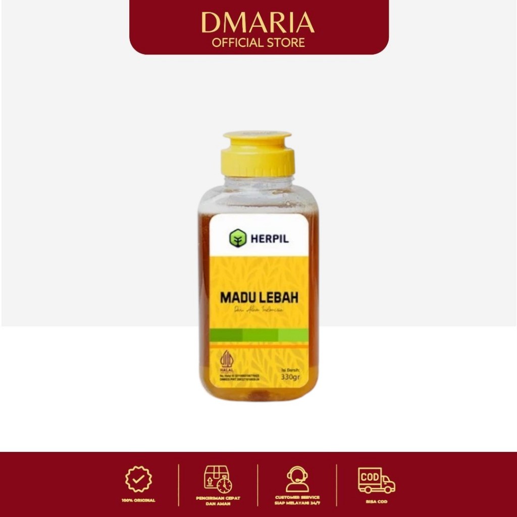

[COD] HERPIL MADU Lebah 330gr | Madu Murni Fresh Nektar Multiflora 100% Dikemas di Peternakan