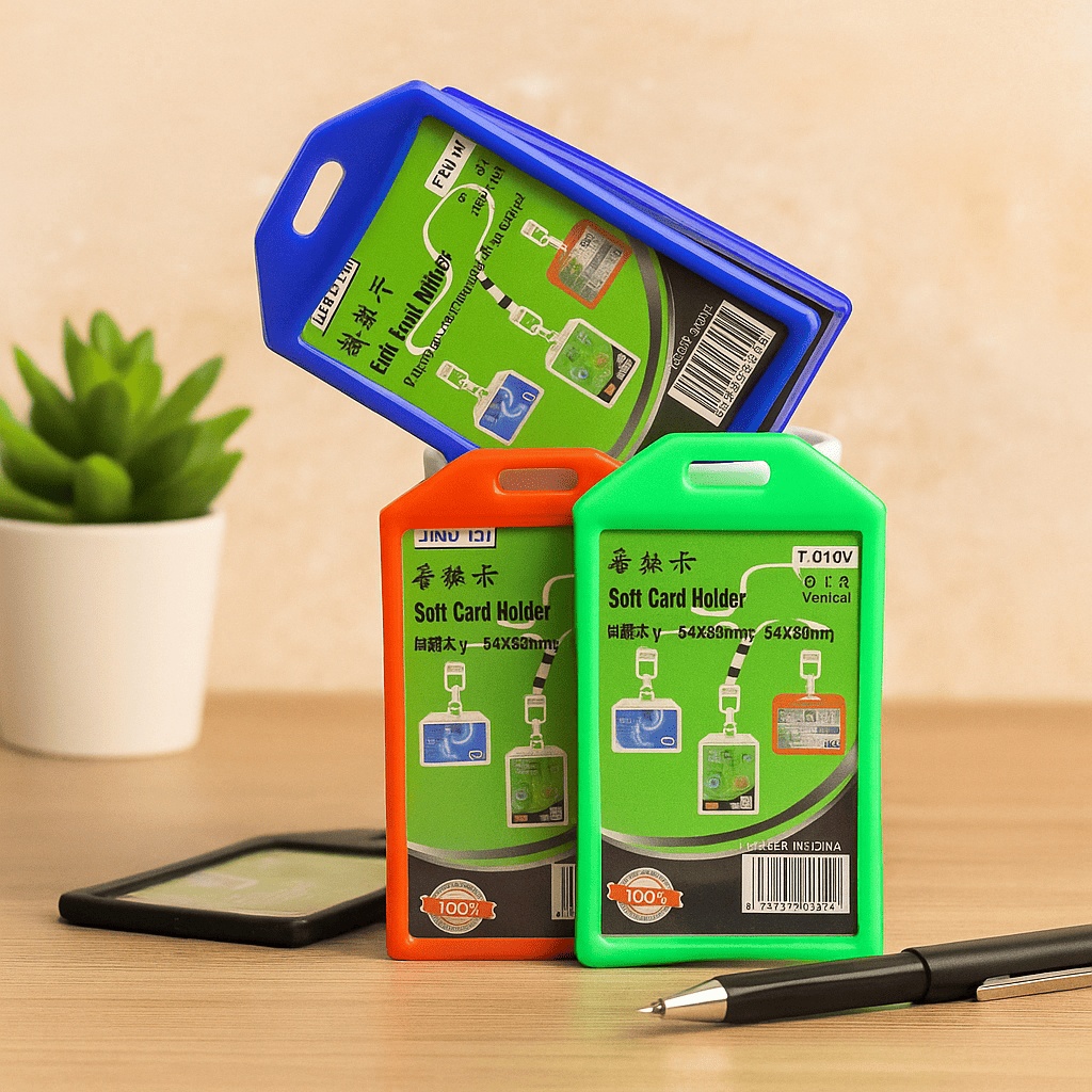 

Frame Casing Tempat ID Card Holder ELASTIS warna Potrait 1 SLOT KARTU 200 pcs