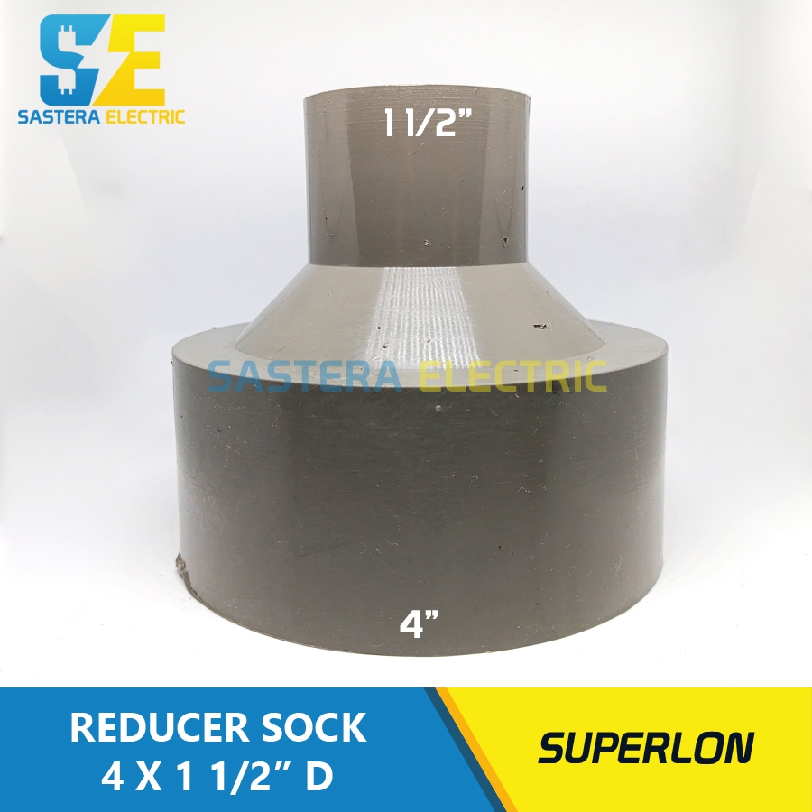 Vlok Sok 4 x 1 1/2" inch PVC Superlon / Reducer Sock 4 x 1 1/2" PVC / Over Sock Increaser 4 x 1 1/2