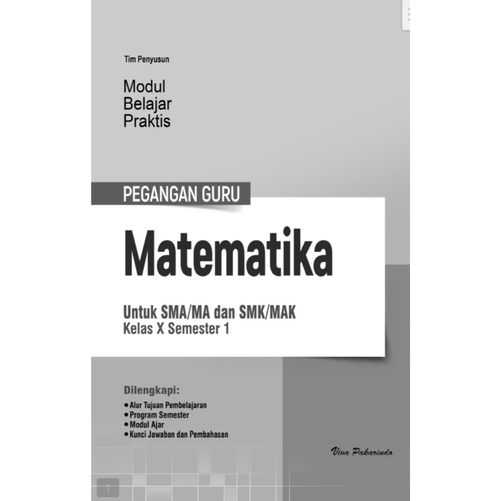 Kunci Jawaban LKS MTK Kelas X Terbitan VIVA Pakarindo TP 2025/2026