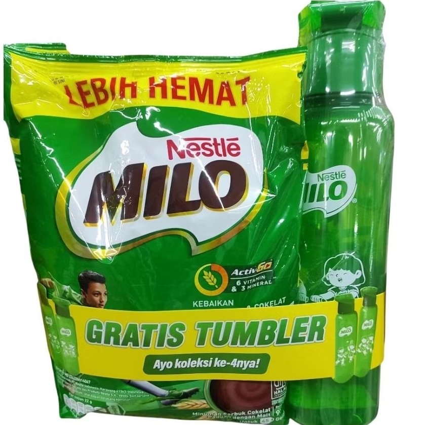 

Milo active go 990gr berhadiah tumbler selama persediaan masih ada
