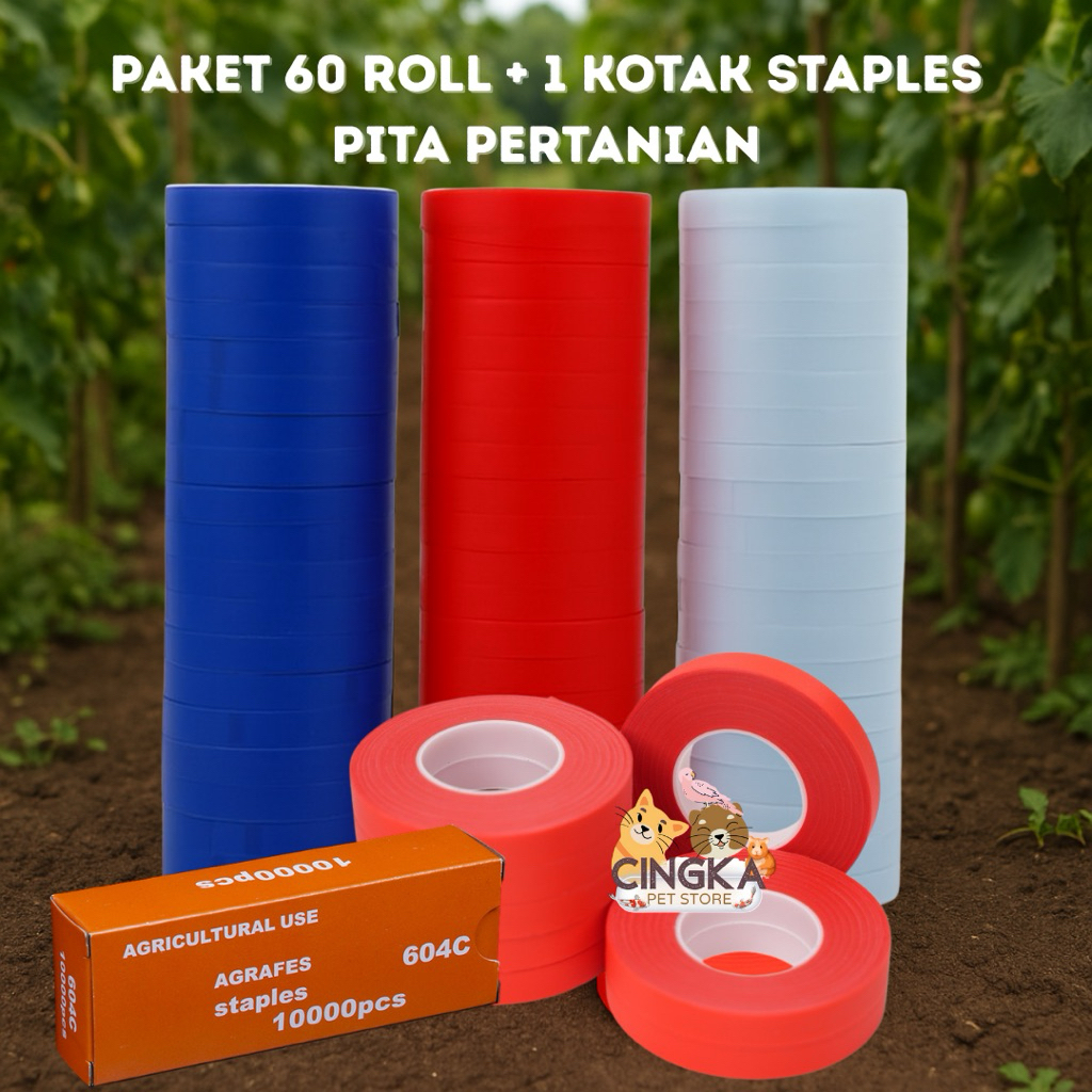 

Pita Tapetool Paket 60 Roll + 1 Kotak Staples