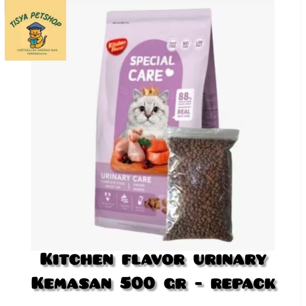 KITCHEN FLAVOR URINARY 500Gr / GRAINFREE URINARY HEALTH 500 Gr - Makanan Kucing Dry Food Urinary KF 