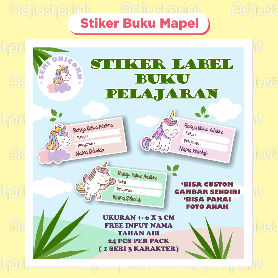 

Stiker label buku pelajaran