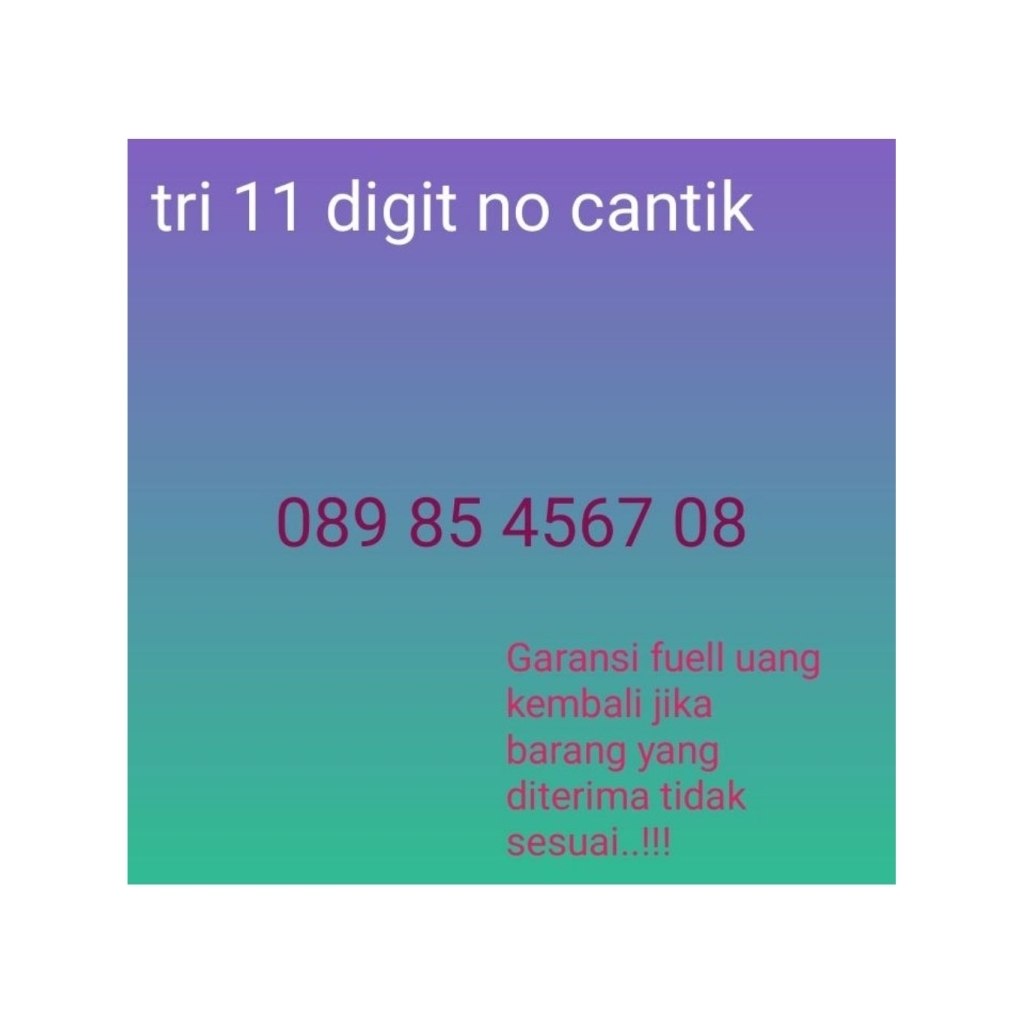 Tri no cantik 11 digit