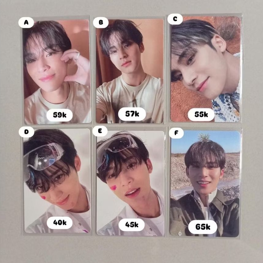 PHOTOCARD OFFICIAL MINGYU SEVENTEEN (FACE THE SUN)