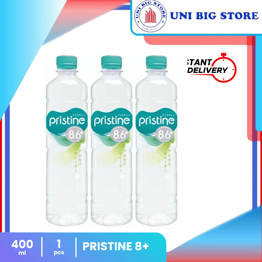 

Pristine 8+ Water 400 ml x 1 Botol Air Mineral Air Alkali Pc