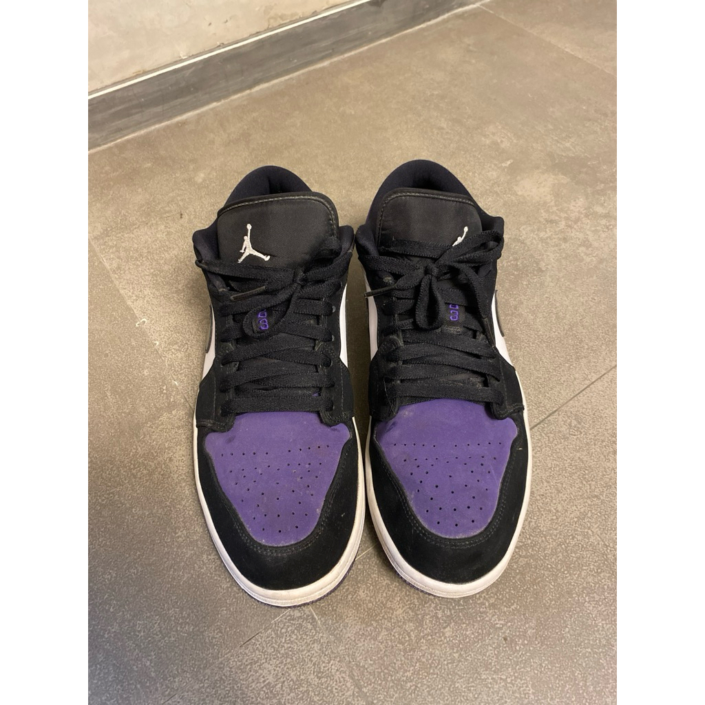 Sepatu nike jordan 1 model low warna ungu size 44,5