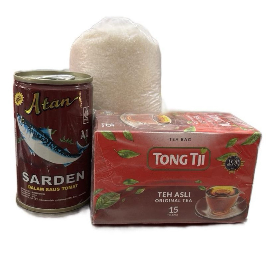 

(C3) Combo Hemat 1/2kg Gula , Sarden Atan, Teh Tong tji 15bags