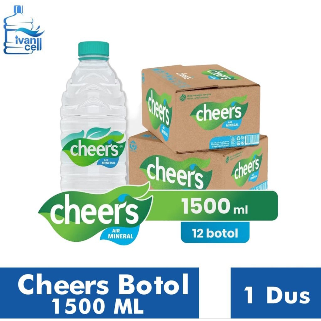 

⚡INSTANT⚡(1 DUS) CHEERS BOTOL 1500 ML isi (24 BOTOL) - ORIGINAL 100%