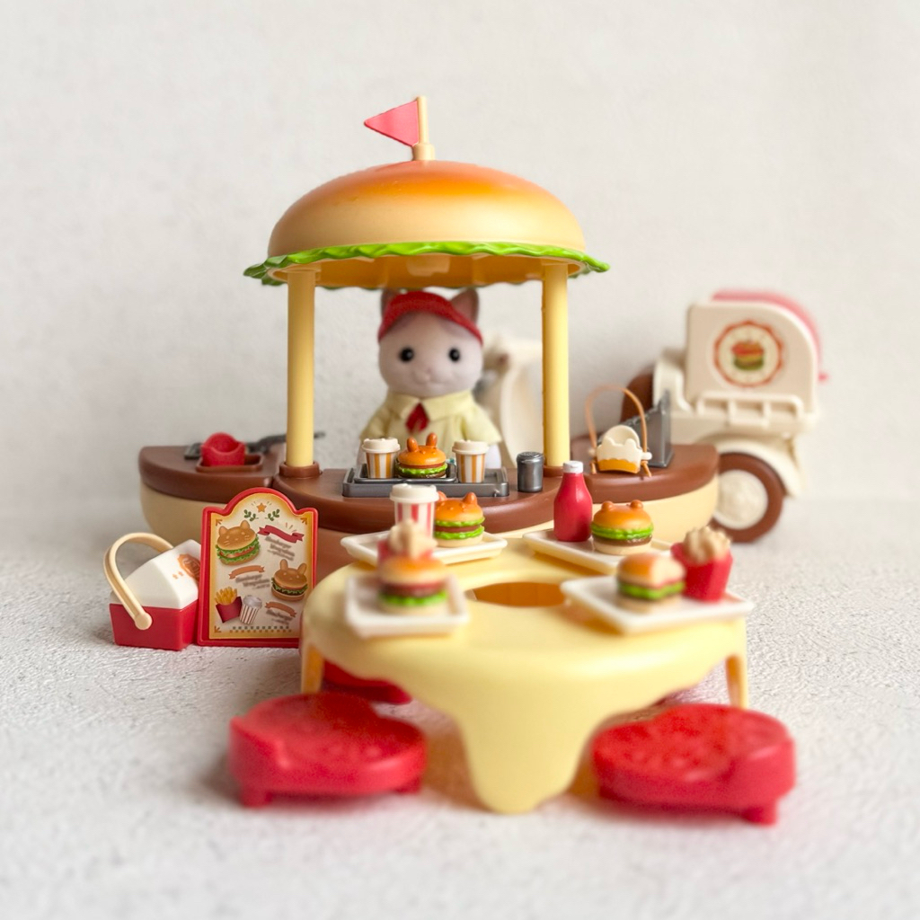 Sylvanian Families Hamburger Wagon Preloved — Ready Stock tags nail art sticker