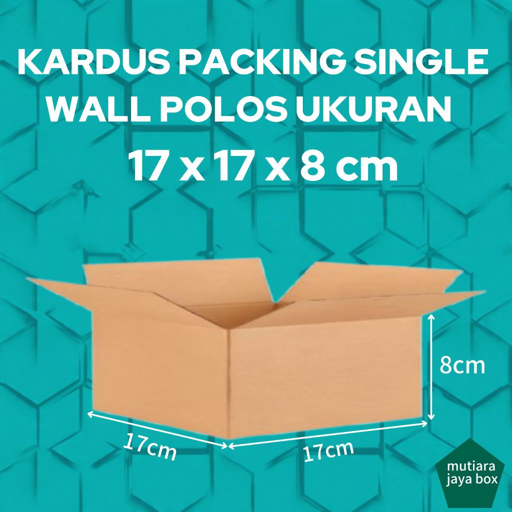 

KARDUS PACKING 17x17x8cm SINGLE WALL POLOS
