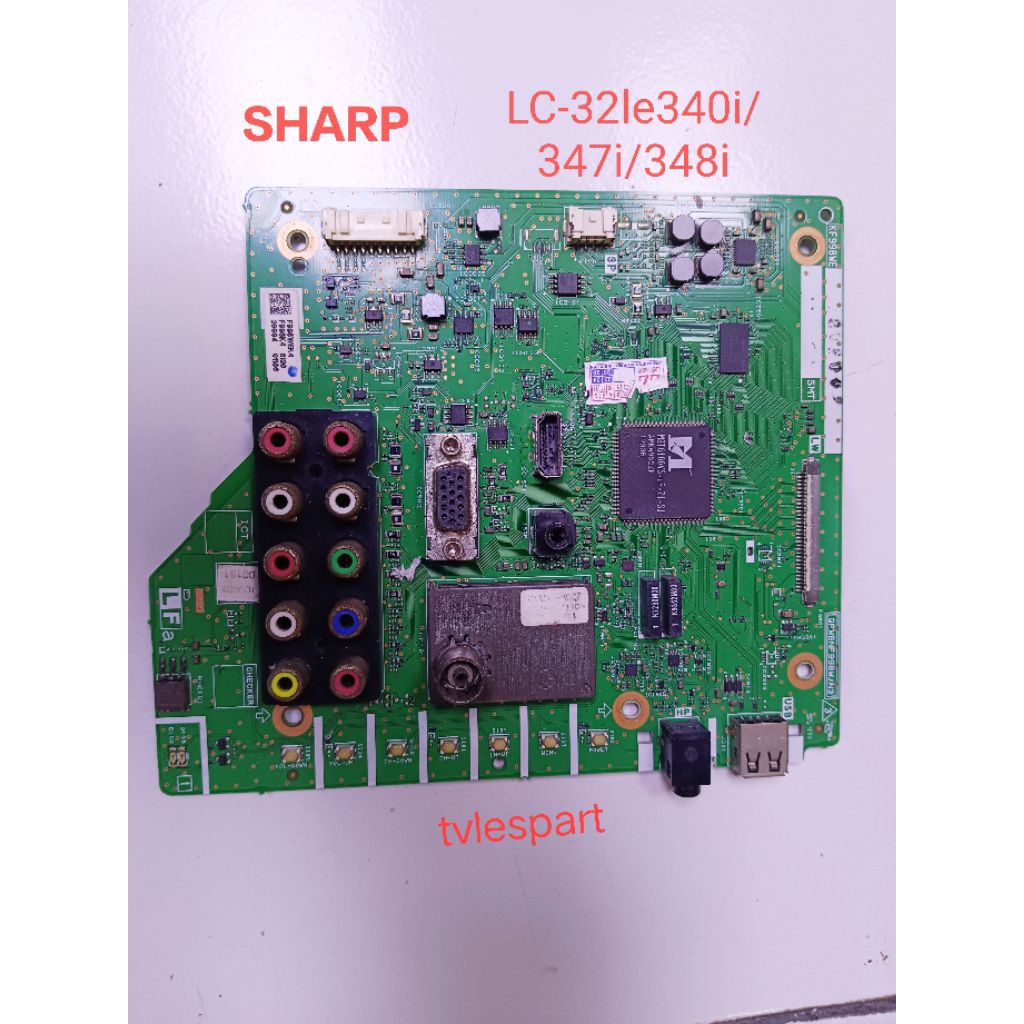 mesin modul mb sharp lc-32le240 32le340m 32le347 32le348 mb mainboard tv led sharp tuner besar /tune