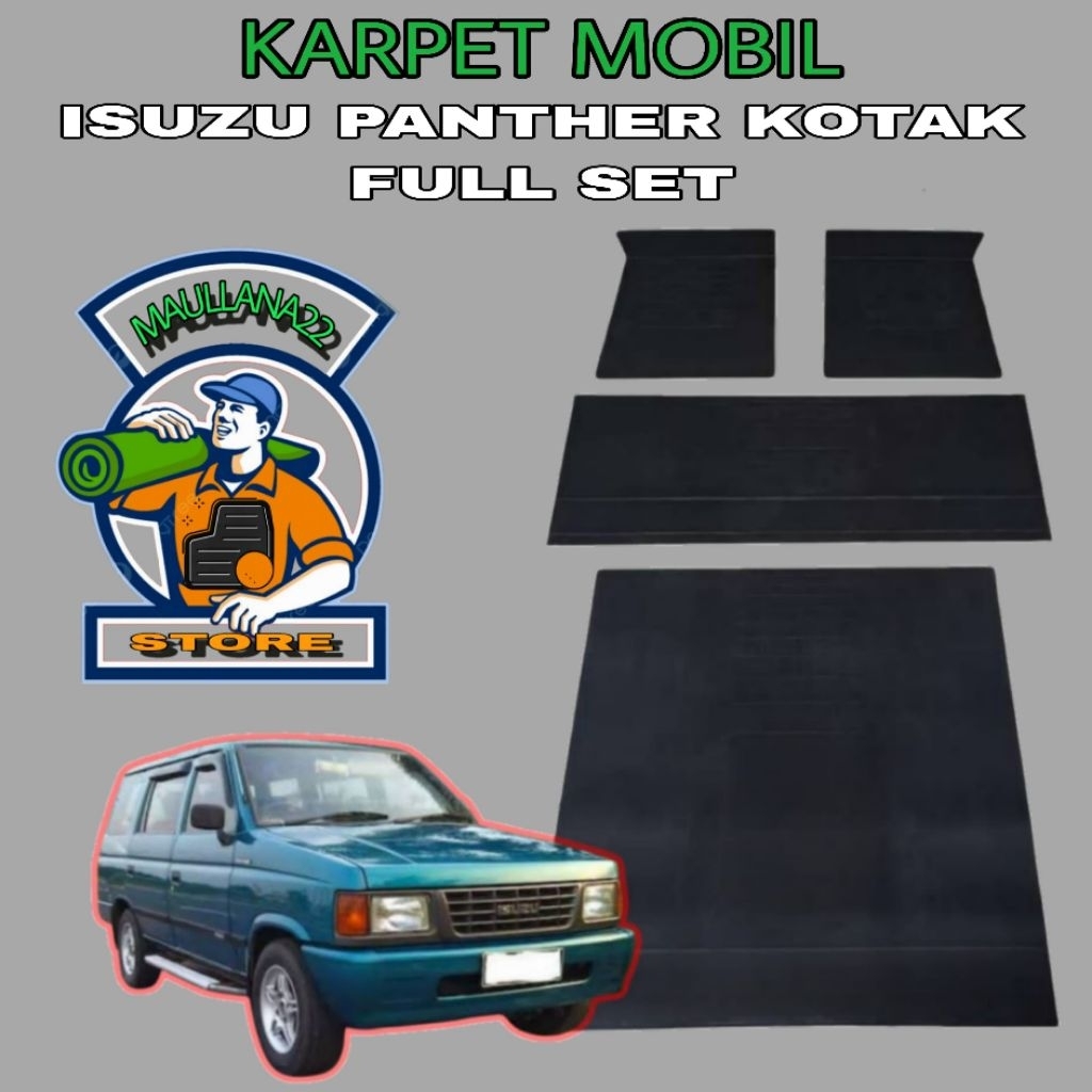 Karpet mobil Isuzu Panther kotak full set / Karpet full set mobil panther kotak / Matras alas kaki m