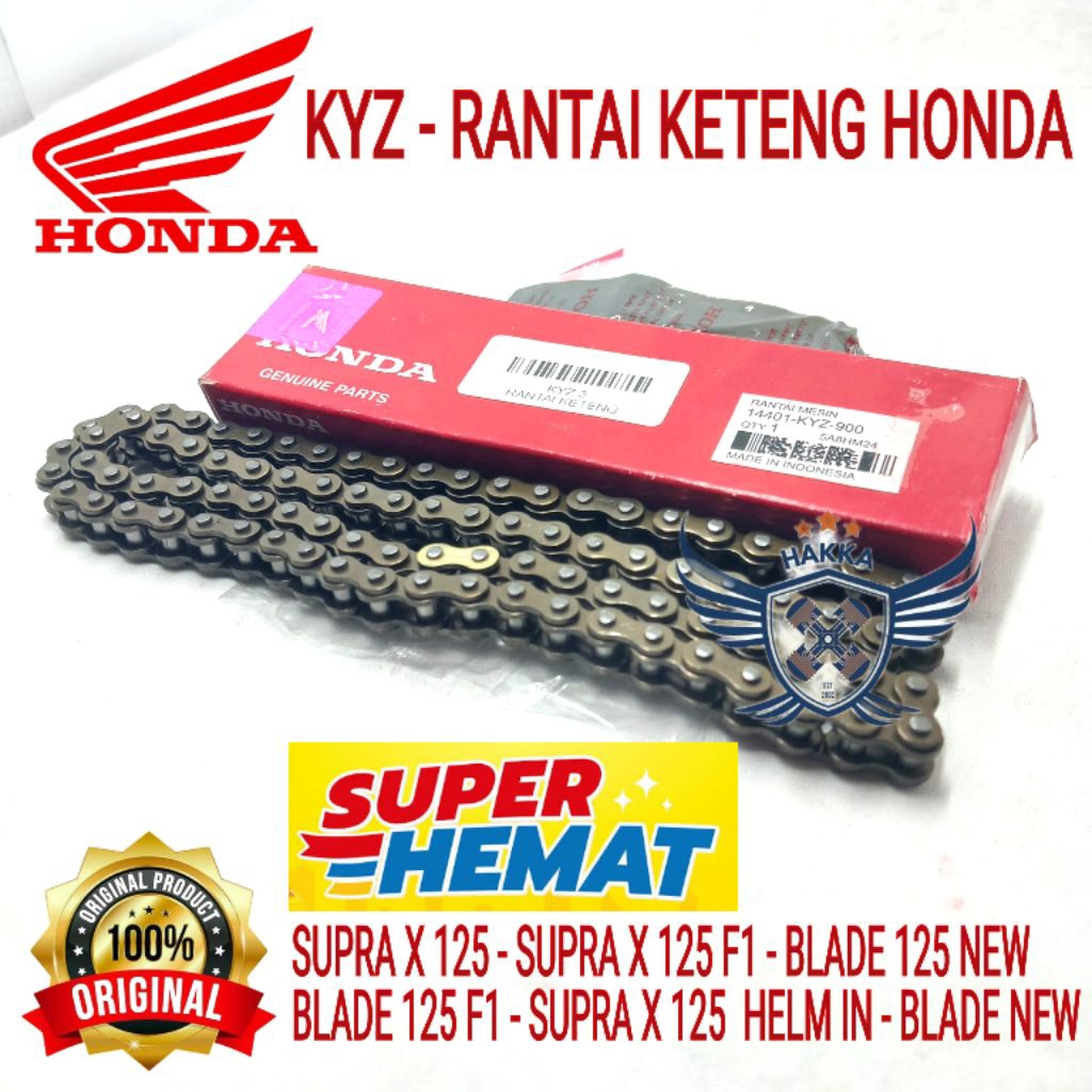 KYZ ORIGINAL RANTAI KETENG HONDA SUPRA X 125, RANTAI KETENG HONDA SUPRA X 125 F1, RANTAI KETENG HOND