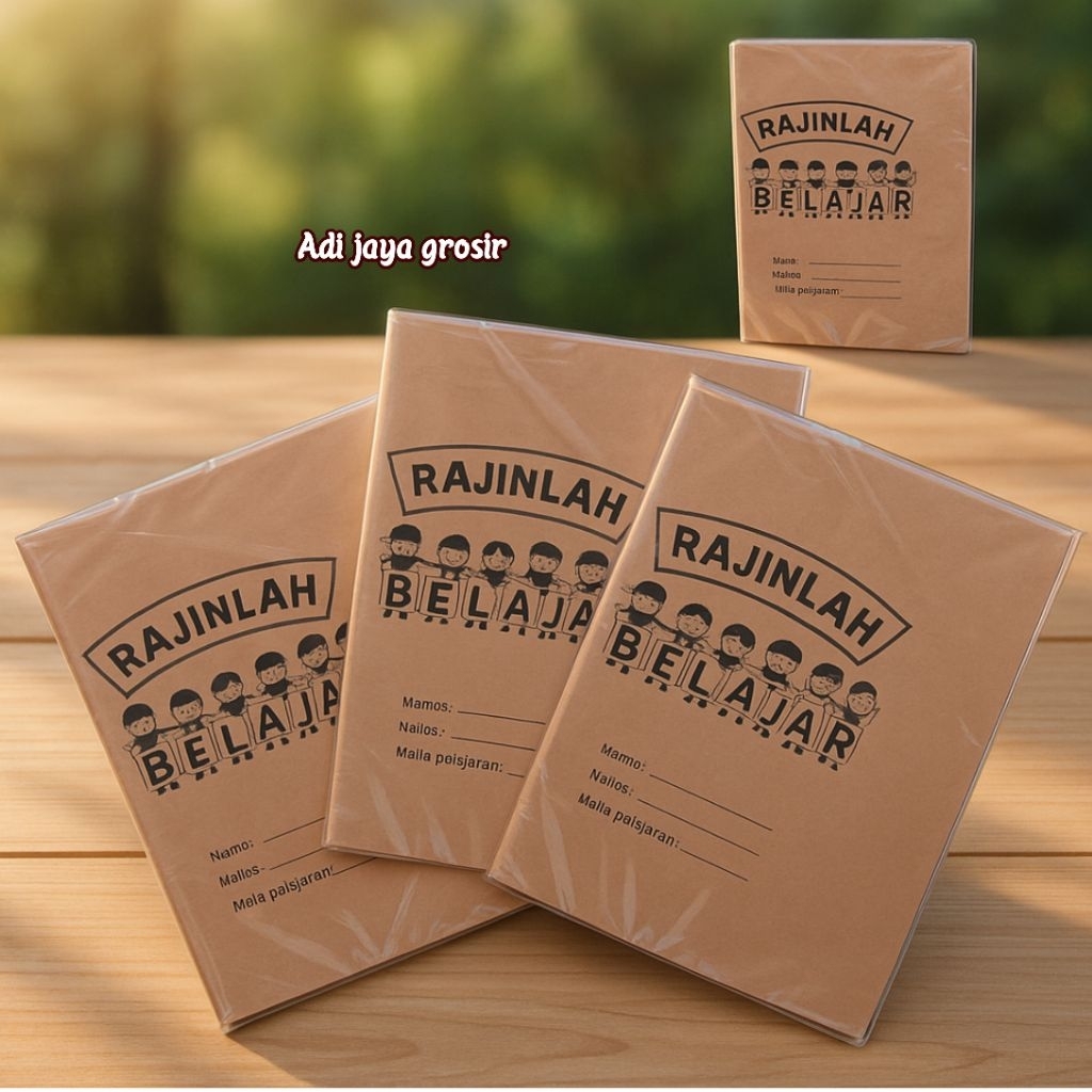 

SAMPUL BUKU kertas coklat cap rajinlah belajar 1 pack berisi 100 lembar