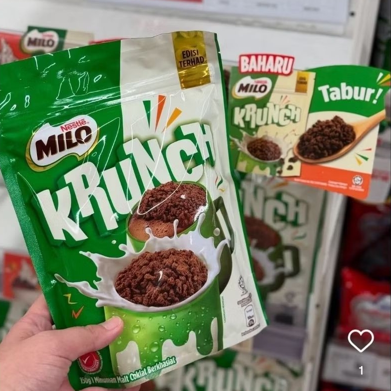

(Ready Stock) Milo Krunch Malaysia New Import 70gr & 150gr