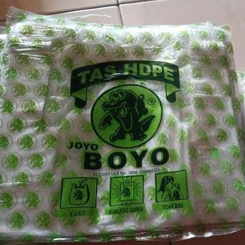 KANTONG PLASTIK BAMBU ATAU BOYO UK 24 KRESEK BAMBU KRESEK BAMBU PUTIH