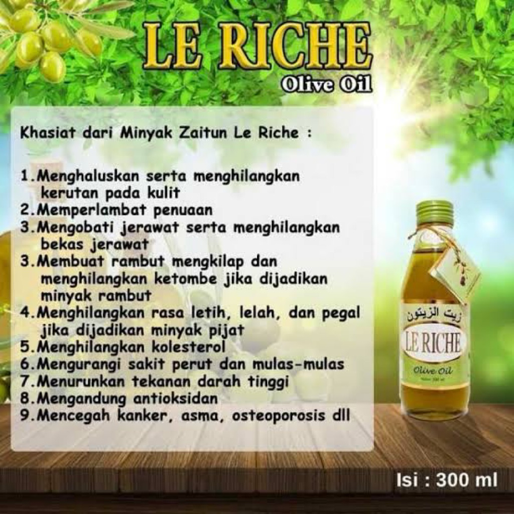 

Minyak Zaitun Lerichi 300 ml
