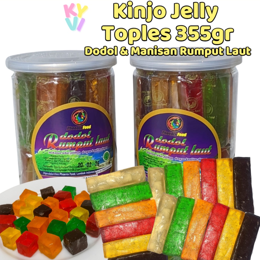

Promo KYVI Kinjo Jelly Phoenix Dodol Rumput Laut Toples 355gr Oleh Oleh Khas Lombok Dodol Rumput Laut Cemilan Sehat Cemilan Jelly kinjo Kinjo Jelly