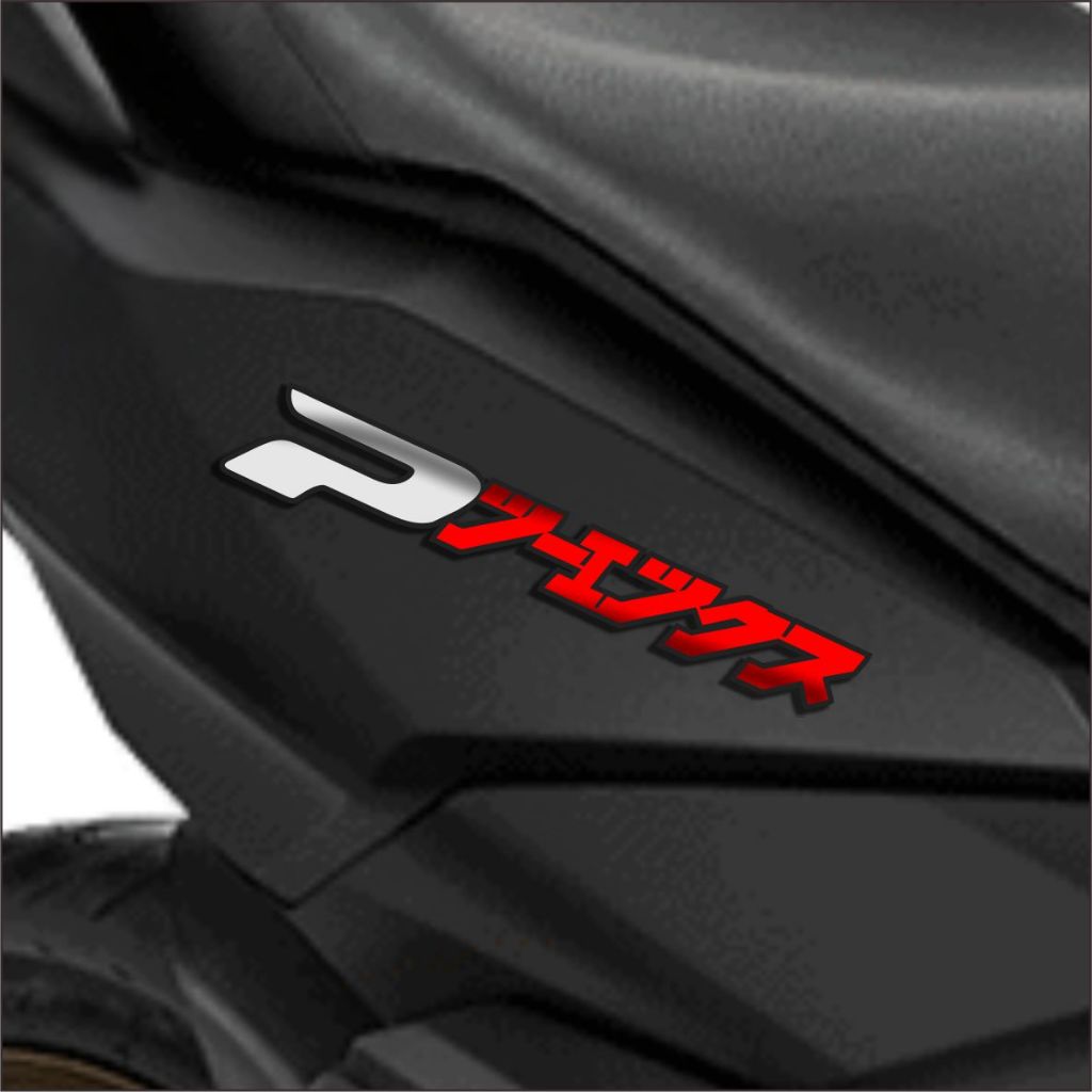 Emblem PCX Japan 2 PCS Timbul 3D Logo Aksesoris Motor PCX Jepang