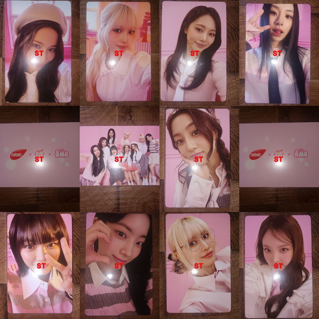 Photocard Richeese Nabati Amo x Twice Official Sana Mina Momo Nayeon Tzuyu Jihyo Jeongyeon Dahyun  C