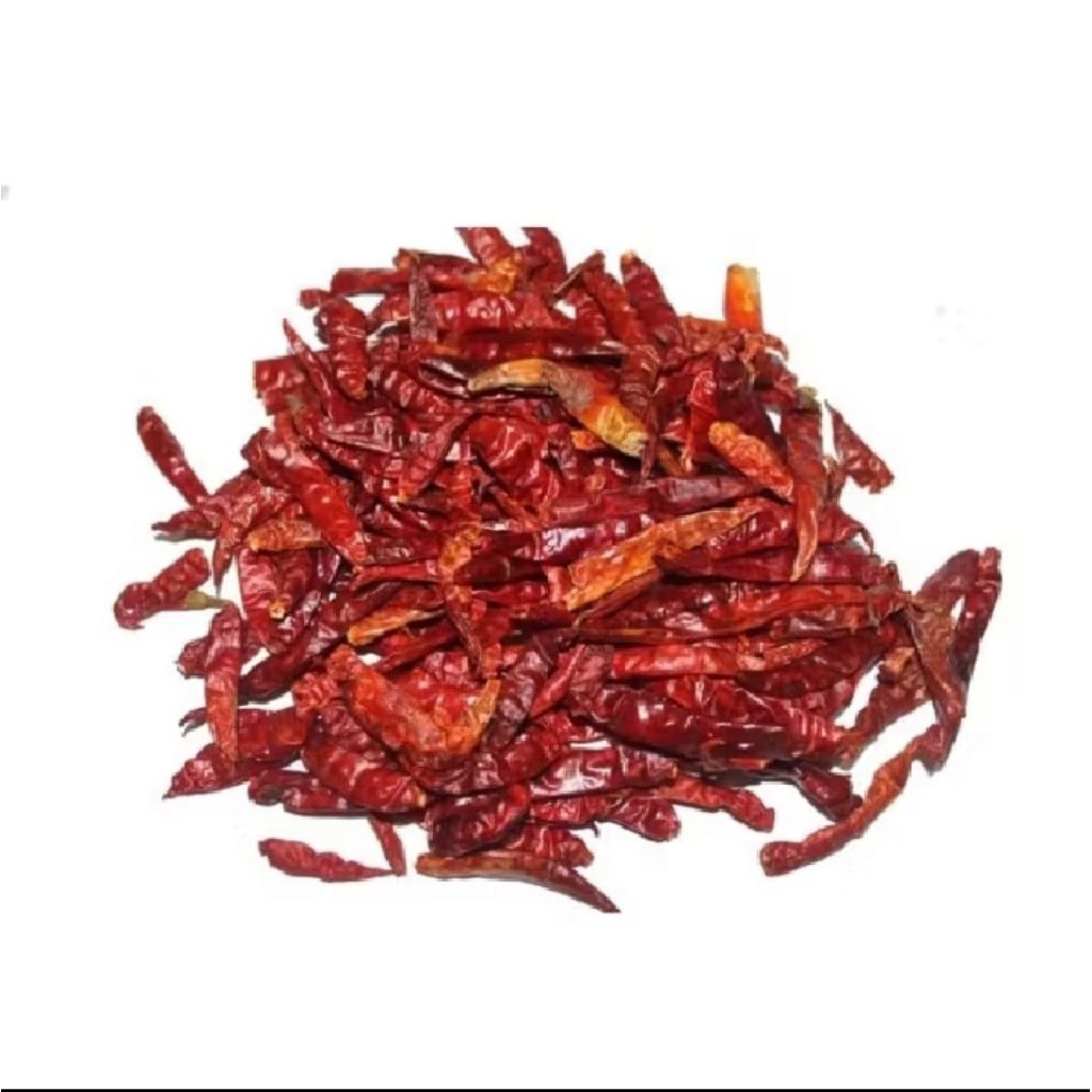 

Cabai Kering Petik / Tanpa TangkaiTeja Super Pedas Grade A Asli India 1Kg