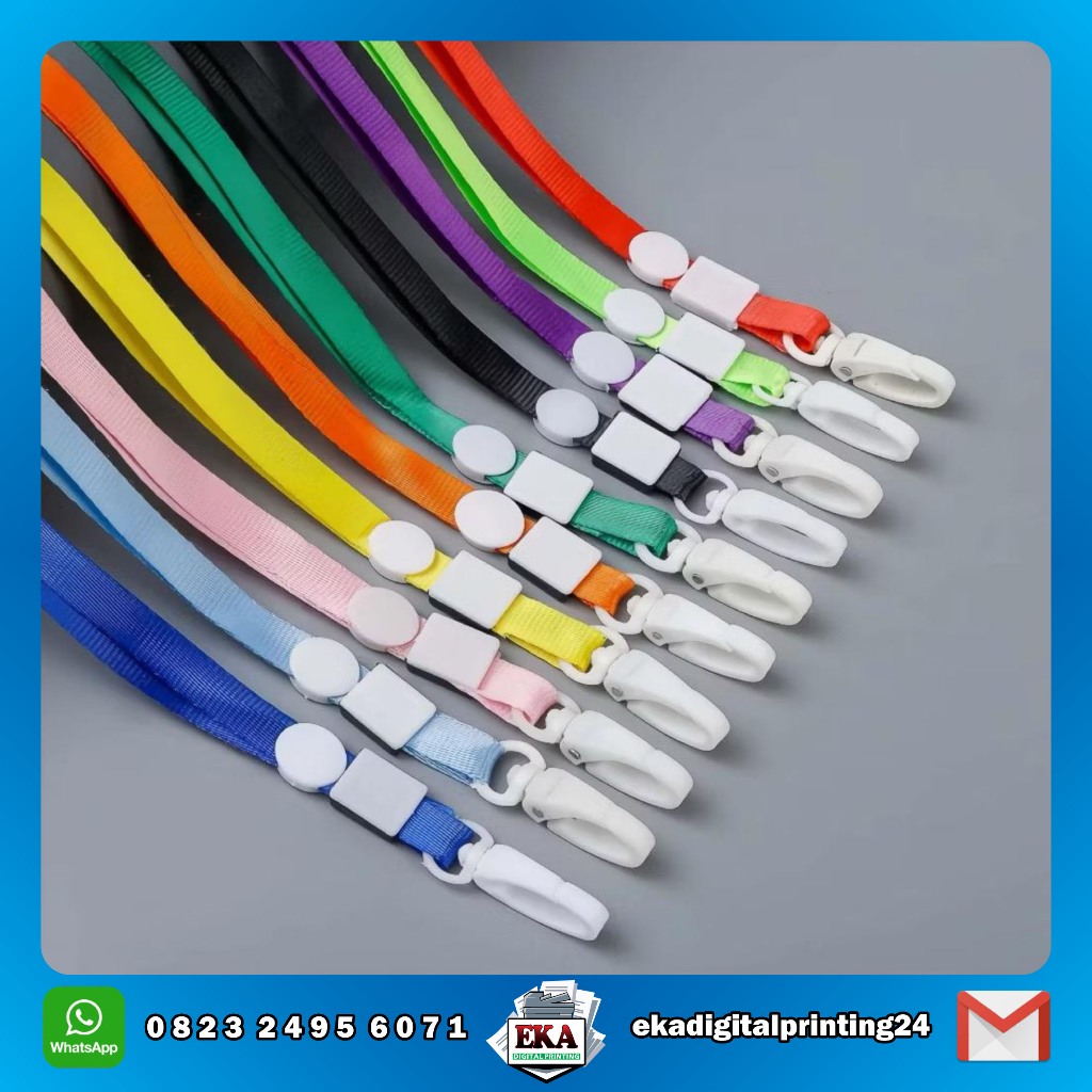 

Tali Kalung Lanyard ID CARD Holder Kait PLASTIK