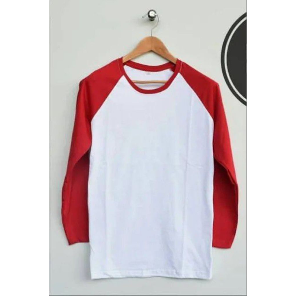 Kaos Raglan Humble Merah Putih