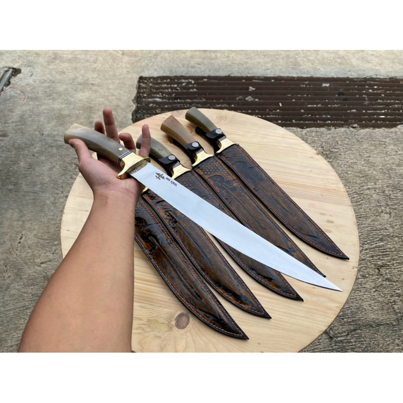 PISAU SEMBELIH POTONG DAGING BAJA HSS GAGANG TANDUK 30CM