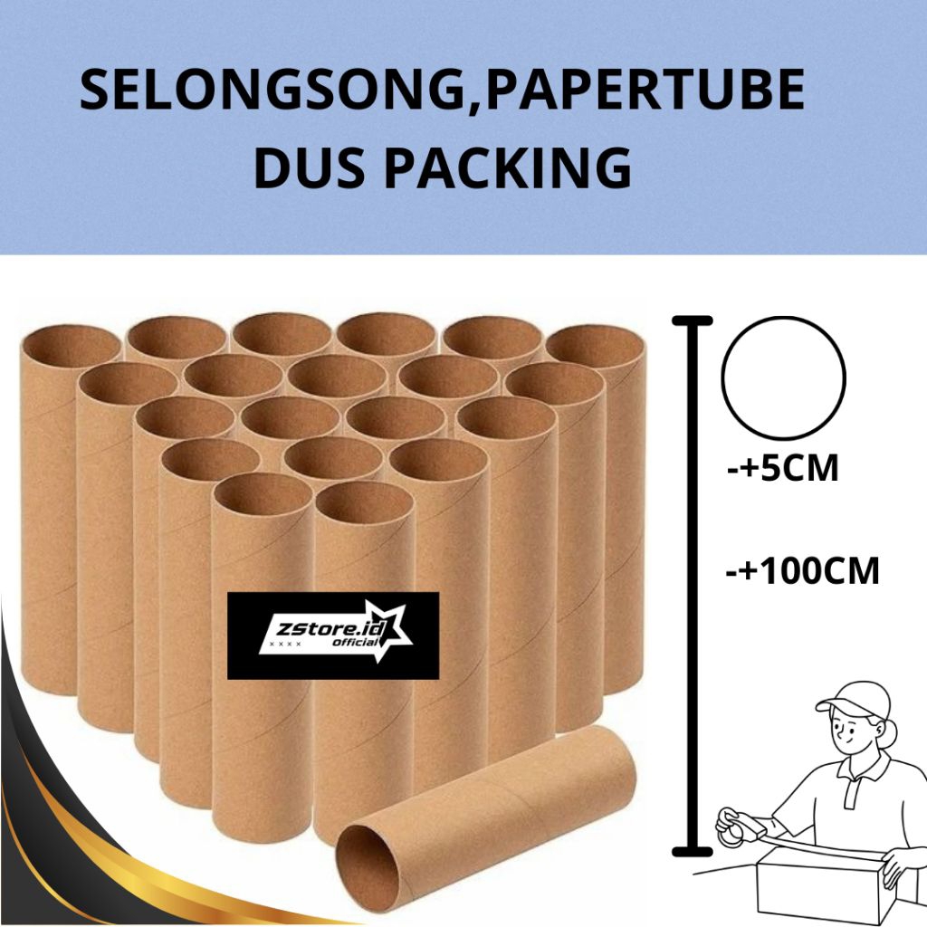 

Selongsong-Papertube-Dus Packing Bulat Safety Pengiriman Diameter -+5cm Panjang -+140cm untuk Pengiriman Aman