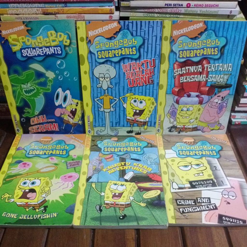 Komik SpongeBob SquarePants,cabutan harga satuan,buku baik used seken belas preloved original.