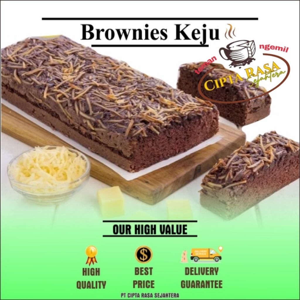 

Teman Ngemil Cipta Rasa Sejahtera Brownies Cokelat Keju Signature
