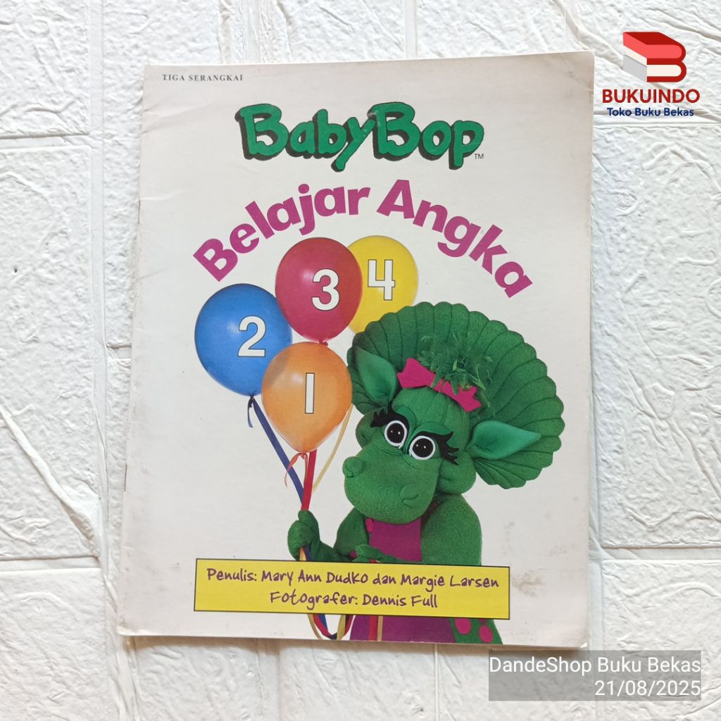 Baby Bop Belajar Angka 1 2 3 4 - Buku Anak Bekas Preloved Barney