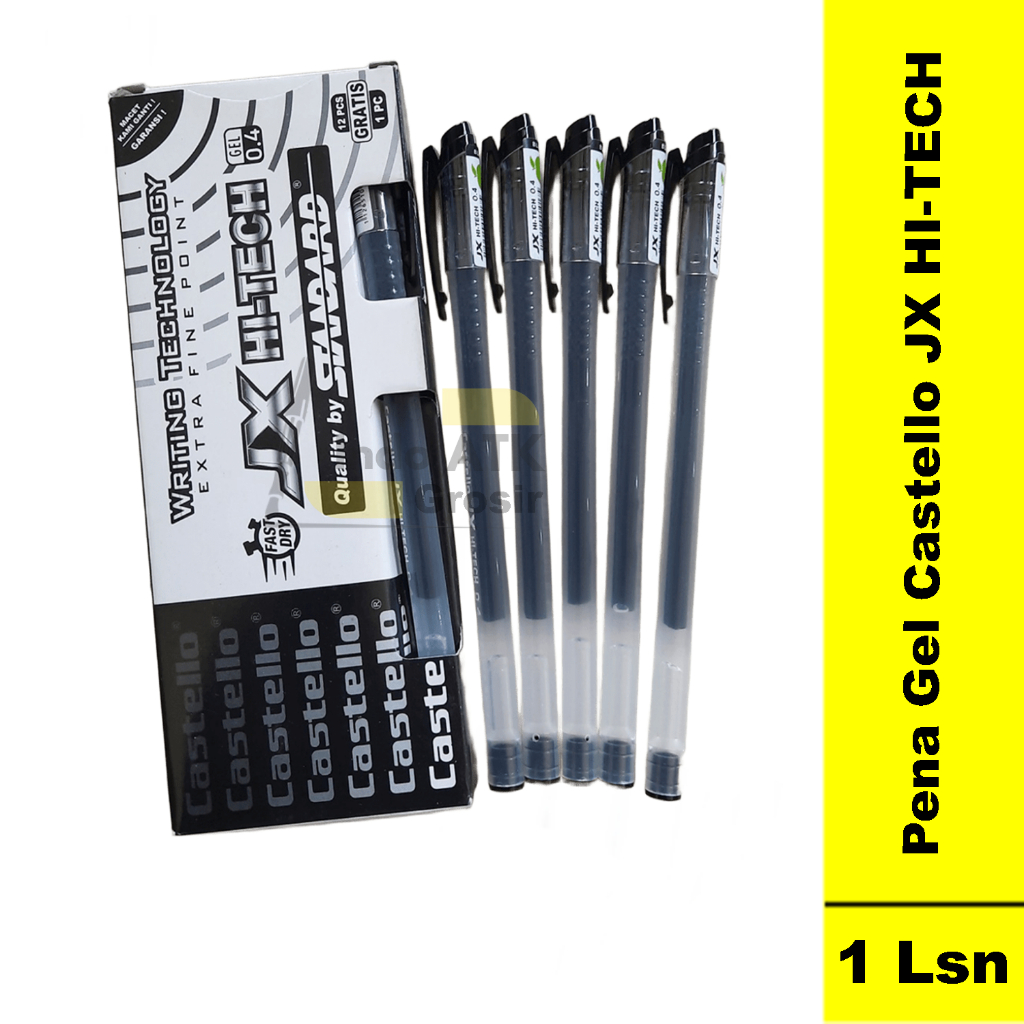

1 Lusin isi 12 Pcs Pena Gel 0,4 Castello JX HI - TECH
