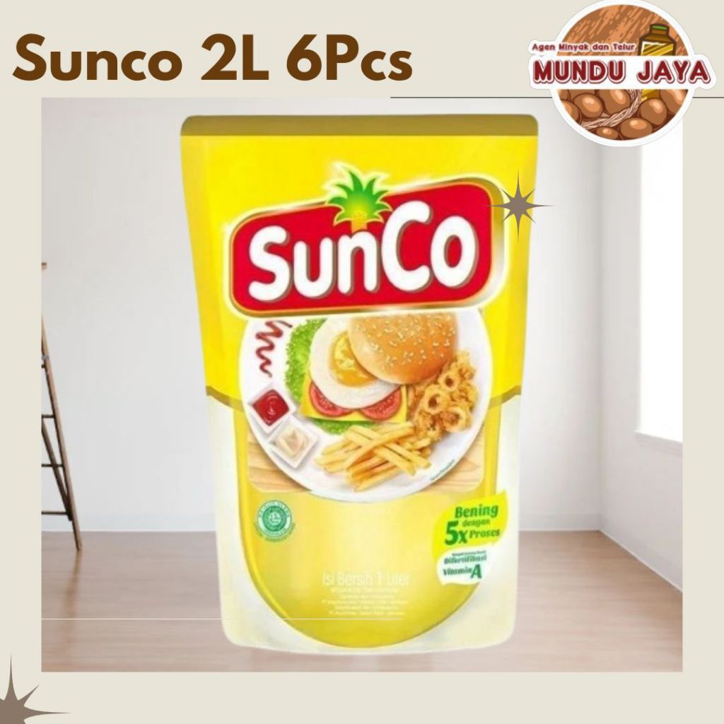 

Minyak goreng Sunco 2L per Karton isi 6 pcs Harga Terjangkau