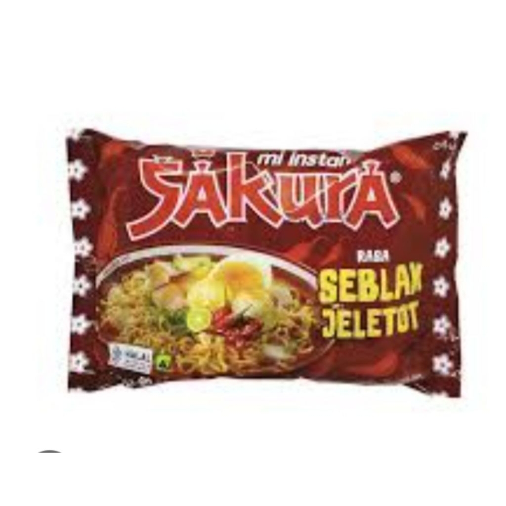 

mie sakura seblak jeletot lagi viral berat 60g / pak isi 5 pcs
