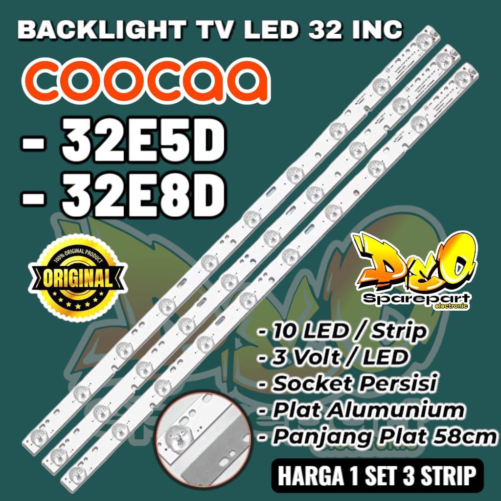 BACKLIGHT TV COOCAA 32 INC 32E8D 32E5D LAMPU BACKLIGHT COOCAA 32E8D 32E5D